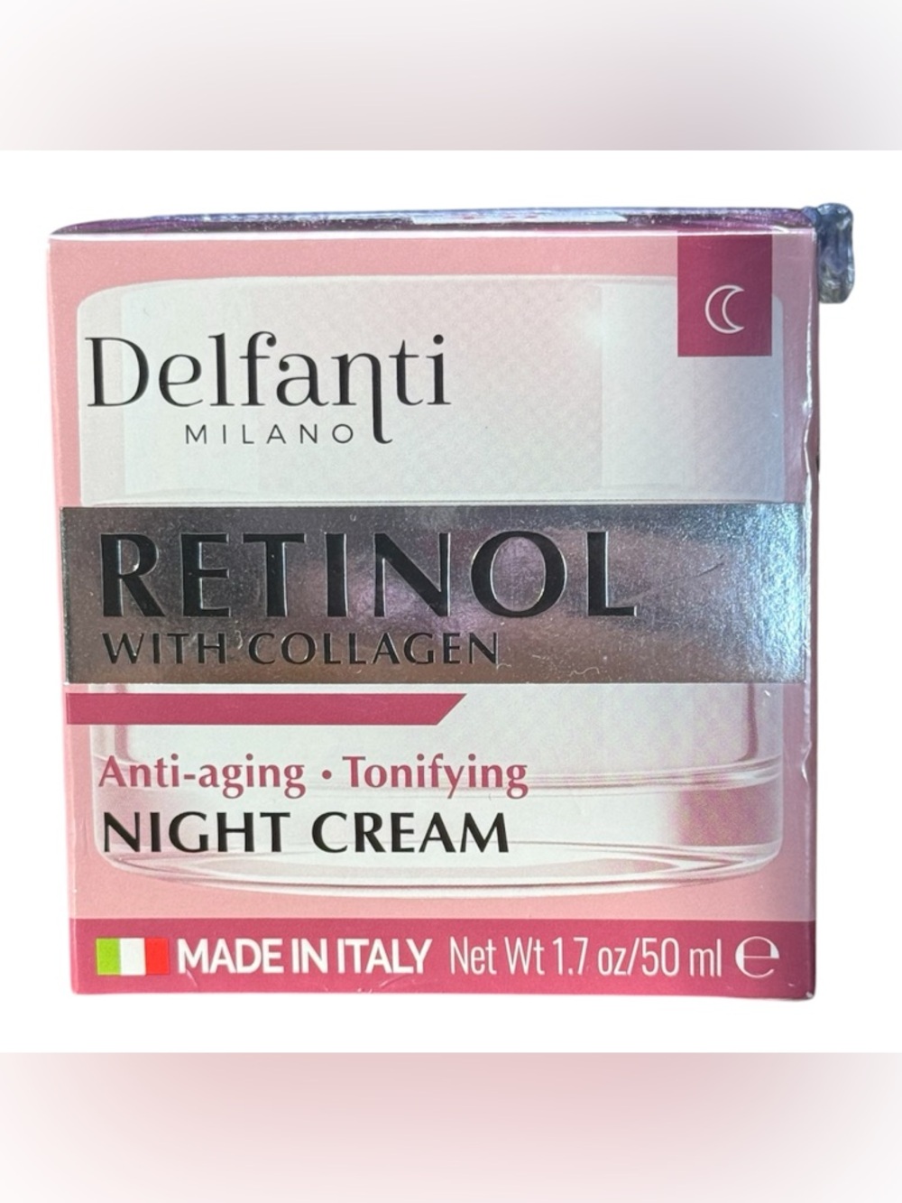 Delfanti Milano Retinol Night Cream Anti Aging 1.7oz